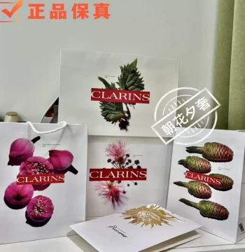 Clarins Counter Gift Bag Handbag Packaging Bag Skincare Packaging Gift Bag Counter Authentic Valentine's Day Gift
