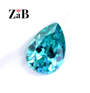 Paraiba Tourmaline Light and Dark Shades 8x12mm Loose Stone Neon Blue Peacock Blue Teardrop Shape Loose Gemstone for Ring Face