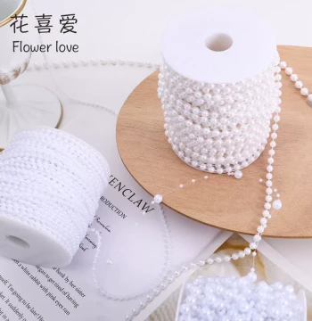 Huaxiai Floral Gift Pearl Accessories Multi-Spec Pearl Chain Bouquet Styling Accessories Fresh Flower Packaging Materials