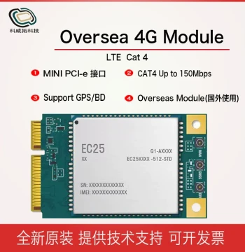 Brand New 4G Module EC25 with International Bands, Full Network Communication, GPS, Voice Support for Europe and North America, EG25G, EC25E