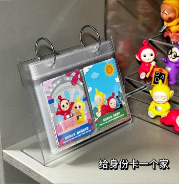Large Capacity Transparent Blind Box Identity Card Binder for POP MART Small Cards and Figure Collection