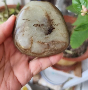 Hetian Jade Seed Material Rough Stone 190g, Xinjiang Hetian Jade Natural Jade Stone