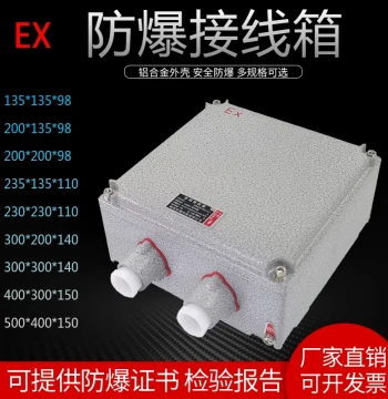 Explosion-Proof Junction Box Increased Safety Type 200*135 300*200 400*300 Operation Control Box Button Wiring Box