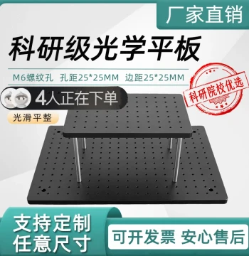 Optical Flat High-Precision Breadboard Experimental Aluminum Alloy Vibration-Isolation Honeycomb Plate, Multi-Hole Fixed Aluminum Plate Optical Platform