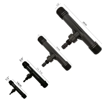 Venturi Fertilizer Injector 1/2 3/4 1 inch 1.5 inch Venturi Fertilizer Doser Without Suction Tube Drip Irrigation Fertilizer Sucker