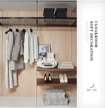 MOON Space Light Luxury Model Room Walk-in Closet Ladies Wardrobe Clothes Skirt Coat Display Decorations and Props