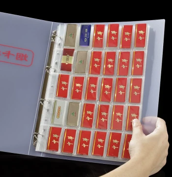 Large Capacity Hard Case Cigarette Card Collection Album, Dedicated Foldable Cigarette Pack Card Binder with Loose-Leaf Storage