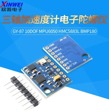 GY-87 10DOF MPU6050 HMC5883L BMP180 Three-Axis Accelerometer Electronic Gyroscope Module