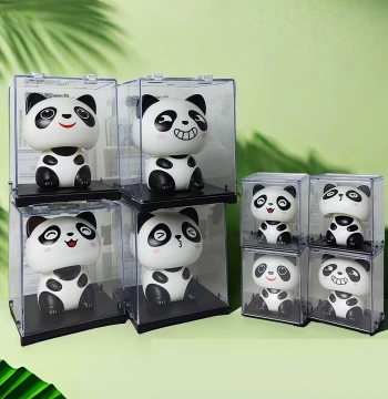 Solar Panda Ornament Creative Fortune Embracing Bamboo Car Solar Powered Waving Cute Home Desktop Decoration