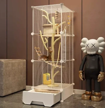 Large Squirrel Cage for Home Rats, Sugar Gliders, Extra Large Specialized Luxury Villa, Small Sleeping Room for Hamsters and Chinchillas