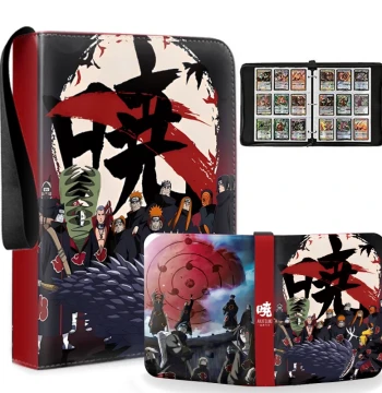 Naruto Card Collection Album Nine-Grid Anime Card Book Large Capacity Collection Book Leather Card Storage Box