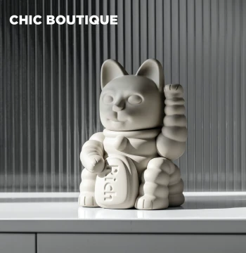 CHICBOUTIQUE LuckyCat Trendy Toy Home Decor Figurine Creative Gift Opening