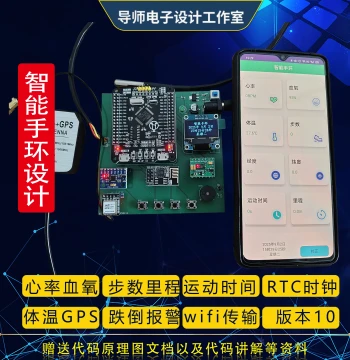 STM32 Microcontroller-Based Smart Bracelet System Design: Heart Rate, Blood Oxygen, Body Temperature, GPS Positioning, Fall Detection, and Pedometer