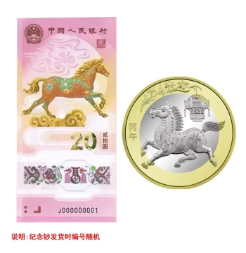 2026 Year of the Horse Zodiac Commemorative Coin Second Round Horse Banknote Central Bank Issued Brand New Authentic Commemorative Coin/Banknote Optional