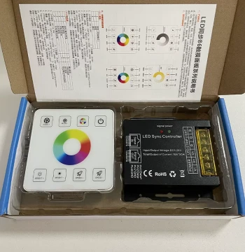 LED Dimming Controller 86 Panel Ethernet Port Synchronous Full Color RGBWC Dual Color Light Strip Bar Remote Controller