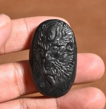 Yuxi Jewelry Promotion Xinjiang Hetian Jade Backlit Translucent White Base Ink Jade Seed Material Qi Tian Da Sheng Wukong Pendant A1