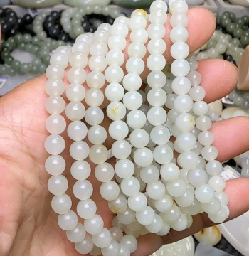 Hetian Jade Seed Material 6mm 10g