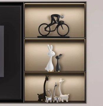 Italian Light Luxury TV Cabinet Ornament, Modern Minimalist Living Room Niche Wine Cabinet Decoration, Premium Niche Style