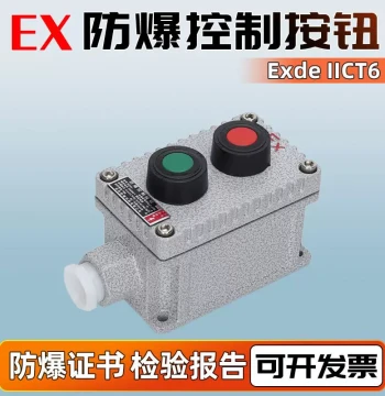 Explosion-Proof Button Switch IICT6: Self-Resetting Emergency Control, E-Stop, 2/3-Position Rotary Knob, Access Control Button Box