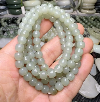 Hetian Jade Seed Material 6×7mm 59g