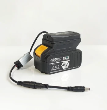Compatible with Dayi Style Lithium Battery Power Socket, Converter from 18V/20V/21V to 12V, DC5521 Line with USB