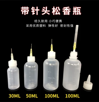 Industrial Dispensing Bottles 30ML 50CC 100ML with Needles Rosin Bottles Alcohol Bottles Needle Tip Bottles Glue Bottles Thickened