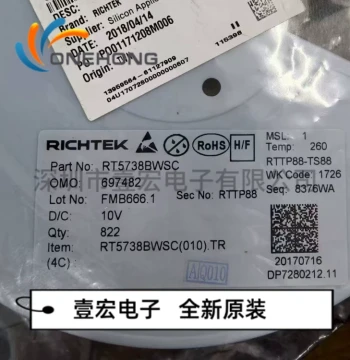 ONEHONG Brand New Original Authentic RT5738BWSC DC-DC Power Chip Package WL-CSP-15B