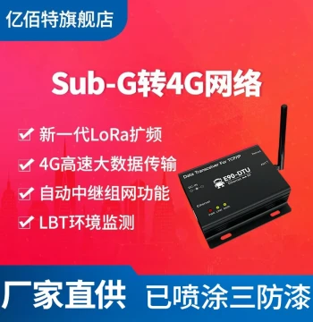 LoRa Gateway 433MHz Spread Spectrum 4G Data Radio DTU with Ethernet/RS485/GPRS Communication (SX1268)