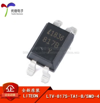 Original Authentic Surface-Mount LTV-817S-TA1-B SMD-4 Transistor Output Optocoupler Chip