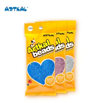 ARTKAL Perler Beads 2.6mm Puzzle Fusion Beads DIY Refill Pack 1000 Beads 11g Youken Perler Beads