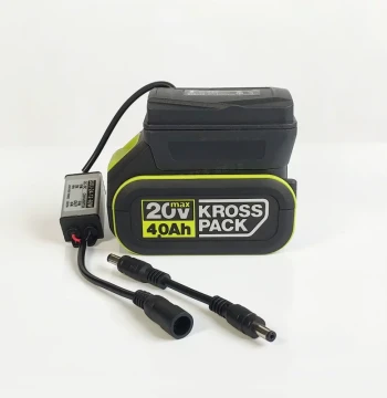Compatible with Worx Style Lithium Battery Power Take-off Socket 20V to 12V Converter Headlight Monitoring Test DC5521 Cable