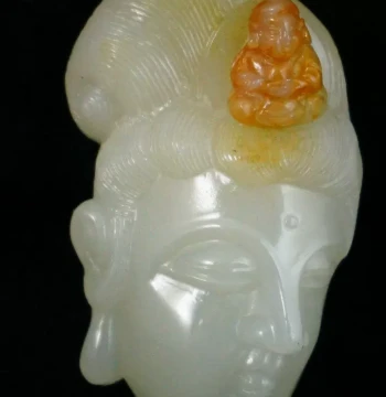 Storewide 20% Off: Yunnan Baoshan Huanglong Tuanpo Material Premium Colorful Pendant 'Tathagata' by Moon Stone Workshop