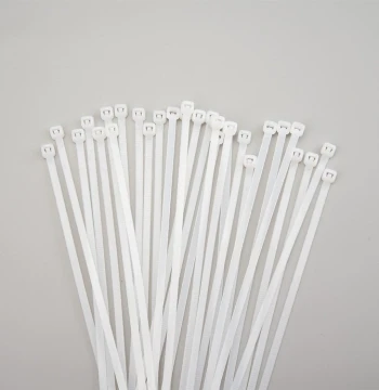 White and Black Heavy-Duty Self-Locking Nylon Cable Ties for Use with Protective Nets, Plastic-Coated Iron Wire for Bundling and Fixing