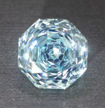 High-Precision Cut Aquamarine Loose Stone Sky Blue Rhodes Rose Cut Cabochon Ring Necklace Ice Variety Jewelry