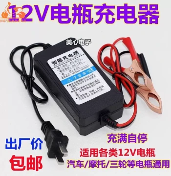 12V2AH Charger 12V Electric Vehicle Single Lead-Acid Battery Charger Storage Battery Intelligent Repair Universal