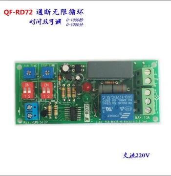 Cycle On/Off Relay Module 220V Circuit Dual Time Adjustable Start/Stop Best Seller