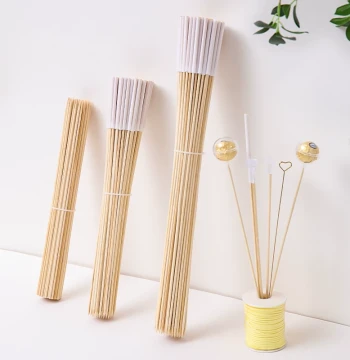 Children's Lollipop Bouquet Bamboo Skewers Nano Adhesive Flower Stems Snack Fresh Flower Wrapping Sticks Candy Floral Packaging Supplies