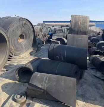 Used Rubber Conveyor Belt for Cattle and Sheep Troughs, Fire-Retardant Rubber Matting for Roofs and Floors, Nylon Steel Wire Old Conveyor Belt