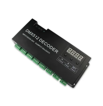 24CH DMX512 Decoder Stage Lighting Engineering 24-Channel RGB Controller Decoder