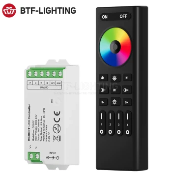 LED Remote Control RF Dimmer 2.4G Controller 12V/24V Light Strip Adjustment Switch Monochrome RGBW Luminous Letter Module