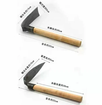 Household Small Hoe for Planting Vegetables Hand-Forged Outdoor Gardening Tool All-in-One Soil Loosening Weeding Flower and Herb Digging Hoe