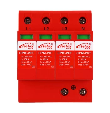 Henglixin 380V Power Lightning Arrester 20KA 40KA 80KA 120KA Power Lightning Protector Surge Protector CPM