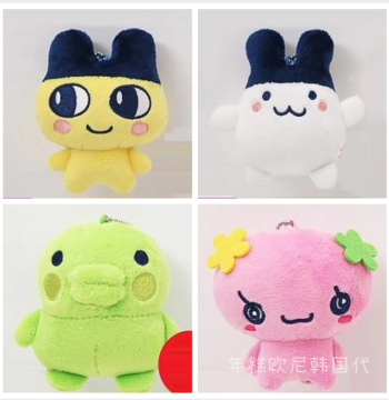 Partial Stock Authentic Korean Tamagotchi Mametchi Big Mouth Plush Bag Pendant Doll Pencil Case Gift
