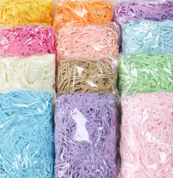 Red Colorful Raffia Ribbon Filler Wholesale Candy Gift Box Empty Box Birthday Gift Packaging Decoration