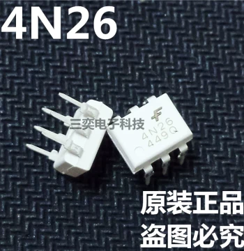 4N26 DIP-6 Through-Hole Transistor Output Optocoupler White Version Original Genuine Sanyi Electronics