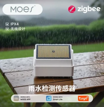 Zigbee Tuya Smart Home Rain Sensor App Remote Detection IPX4 Outdoor Light Sensor