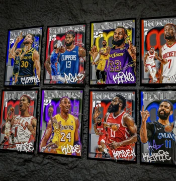 Jingyi New Arrival High-Quality Qicang Original Brand Backpack Charm, NBA Series Gift for Boys, Basketball Star Card Pendant