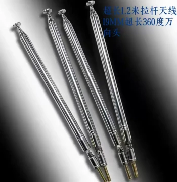 Honggao Electronics Radio Telescopic Rod Antenna Low Frequency 87-108MHZ Full Band 433 Flat Head 1.2 Meters Free Shipping