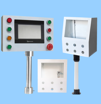 Touchscreen Installation Box 7-inch Xinje HMI Control Cabinet PLC Touch Screen Electrical Control Box Rotating Bracket Button