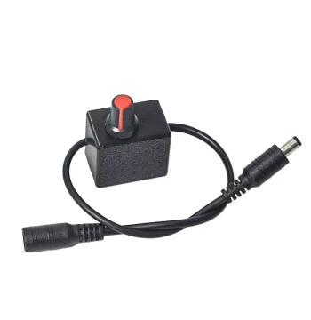 DC5521 Male/Female Connector Speed Controller Fan Motor Blower Speed Regulation Wire Fan Switch DC Mini Regulator